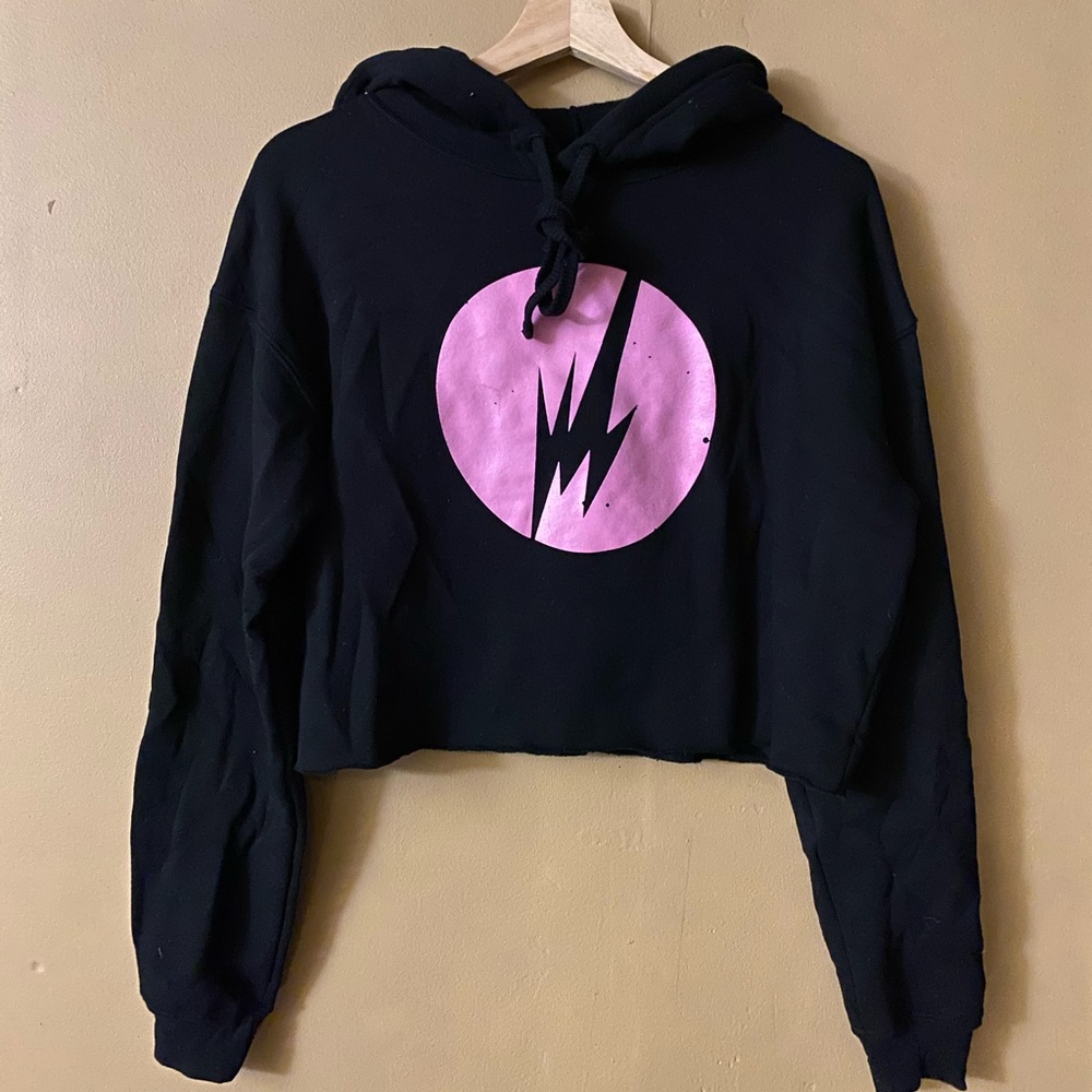 Brainfeeder cropped hoodie